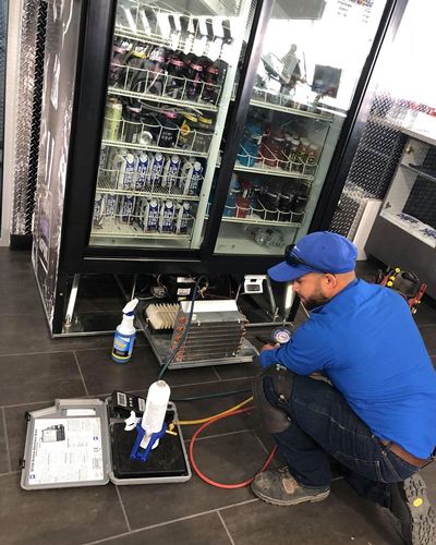 Professional refrigeration system installation