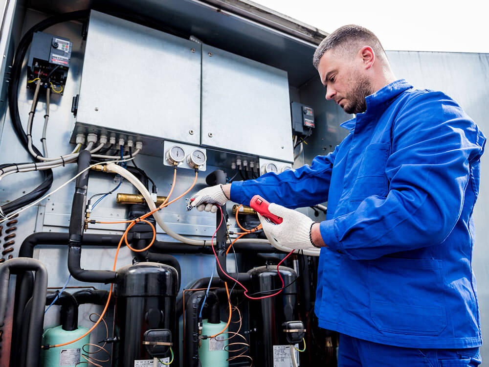 HVAC technician testing system